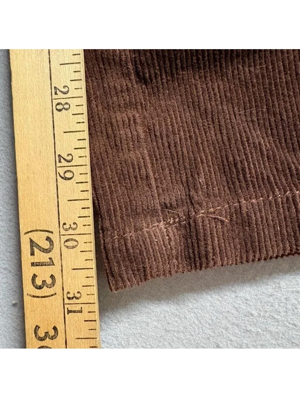 Forever 21 Corduroy Cargo Pants Womens XL Brown Wide Leg Elastic Waist Cotton